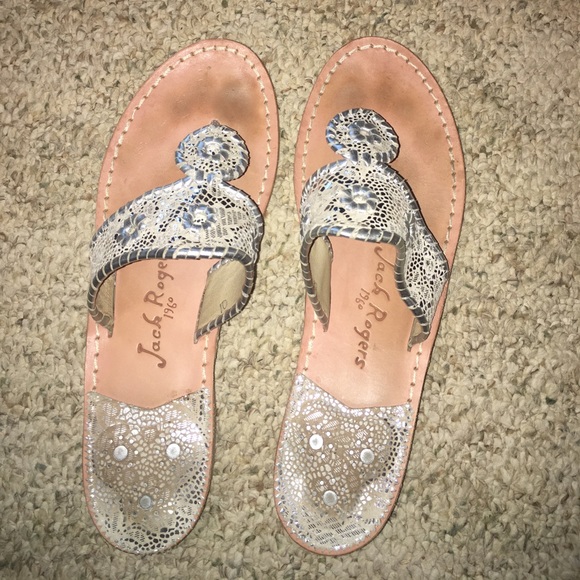 Jack Rogers Shoes - Silver Jack Rogers size 10